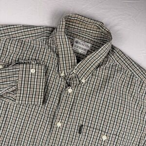 BERETTA Cotton Plaid Check Green Men's SZ 3XL L/S Button Down Shirt Hunting